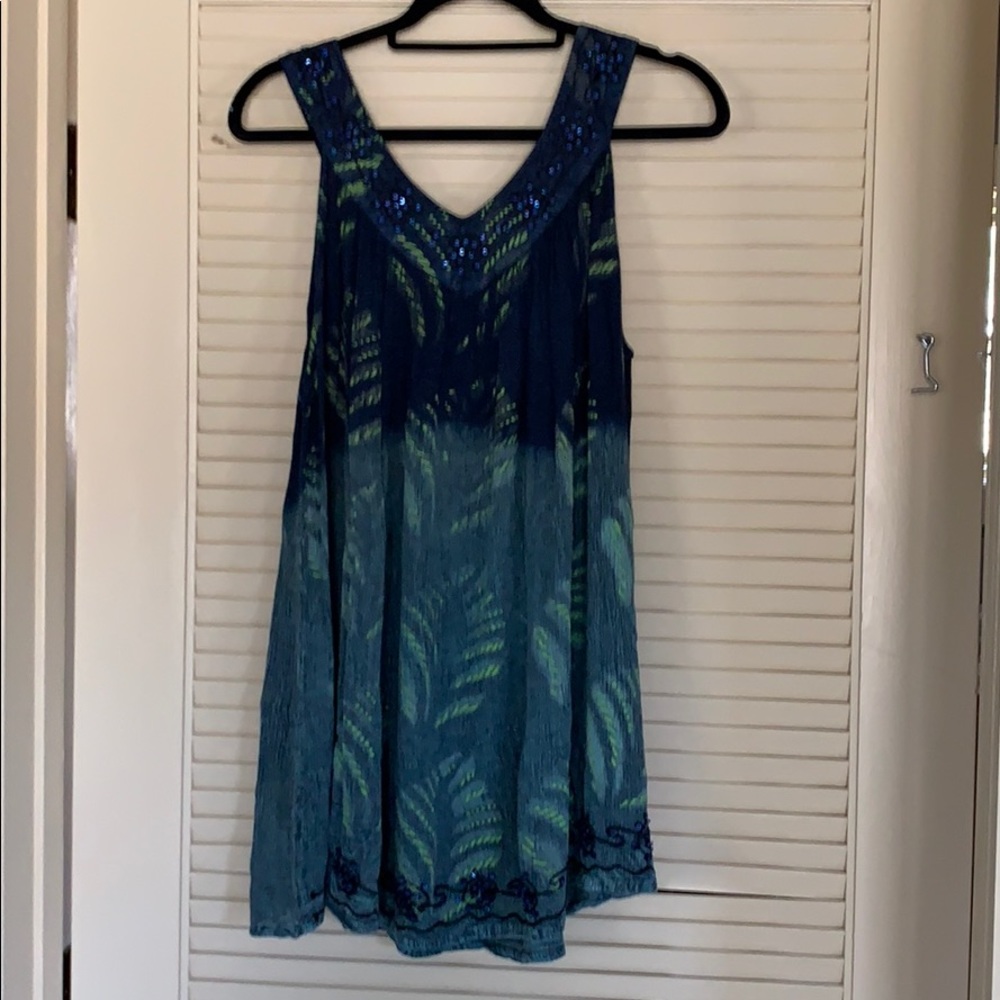 Tie dye batik print tunic
